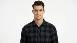 Men's Checkered Flannel <b>Shirt</b> Long Sleeve Casual Button Front Woven <b>Shirt</b> for Daily and Weekend Wear - Product Image 5