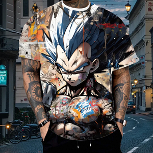 เสื้อยืดพิมพ์ลายดิจิทัลลายอนิเมะฮีโร่สำหรับผู้ชาย |   เสื้อยืดลายมังงะนักรบความละเอียดสูง |   เสื้อกราฟิกประสิทธิภาพสูงระบายอากาศได้ดี - Product Image 6