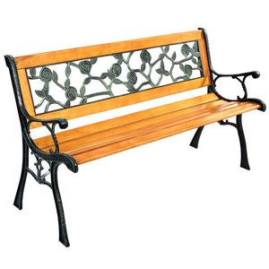 Panca da Giardino/Patio da 49,5 Pollici, Elegante Sedia da Esterno per il Tempo Libero - Product Image 2