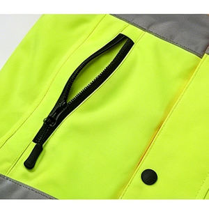 เสื้อแจ็คเก็ตนิรภัยแบบสะท้อนแสงสำหรับผู้ชาย กันน้ำ มีฮู้ด สีส้ม สีเขียวมะนาว ความปลอดภัยสูง เหมาะสำหรับงานก่อสร้างในฤดูหนาว - Product Image 2