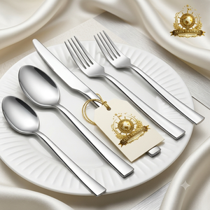 Ensemble de couteaux et cuillères à steak en acier inoxydable de qualité supérieure, finition miroir, couverts de luxe, vaisselle pour hôtel et restaurant - Product Image 6