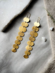 Ethnic handmade brass <b>earring</b> handmade jewelry metal crafted - low price - wholesale - Product Image 2