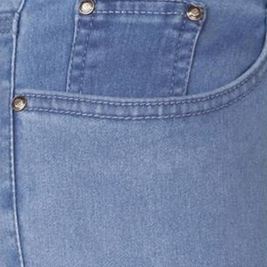 High Waist Skinny <b>Blue</b> Denim <b>Jeans</b> <b>Women</b> Full Length Casual Style <b>Light</b> Wash Spandex Cotton Blend Breathable Fit - Product Image 3