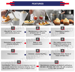 Fabricant de Confiance Propose des Cylindres de Crème OEM de Qualité Culinaire Exceptionnelle 615g pour les Acheteurs en Gros Mondiaux - Product Image 6