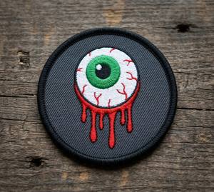 Parche Termoadhesivo de Calavera con Vela, Circular, Bordado a Máquina, Aplique de Esqueleto Gótico, Decoración DIY de Terror para Chaquetas, Sudaderas y Bolsos - Product Image 6