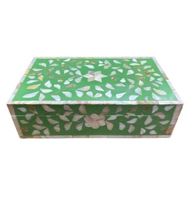 Boîtes de rangement pour bijoux faits à la main en nacre, design arabe/islamique, étanches et écologiques - Product Image 5