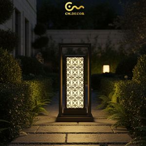 Lámpara de Pared Exterior Cuadrada Minimalista, Impermeable, para Jardín, Villa, Hotel, Resort, Acero Inoxidable, AC 200V, E27, IP65 - Product Image 2