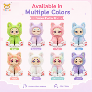 TUSALMO Simpatico Peluche Gatto Personalizzato 21CM, Giocattoli per Bambini, Morbido Cotone PP, Bambola Comfort per Neonati, Supporto OEM/ODM, Regalo di Compleanno - Product Image 3