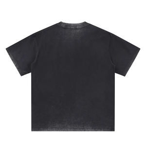 T-shirt ample vintage délavé à l'acide pour femme, coupe courte, manches courtes, style streetwear, 100 % coton 280 GSM - Product Image 6