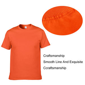 T-shirt pour homme en coton 100% 180GSM, grande taille, coupe ample, col rond, logo personnalisé imprimé et brodé, respirant - Product Image 4