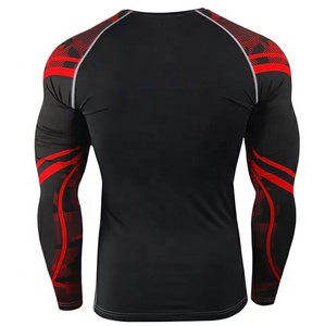 เสื้อรัดกล้ามเนื้อ MMA แขนยาว ระบายอากาศ ป้องกันรังสียูวี พิมพ์โลโก้ตามสั่ง ขายส่ง สำหรับกีฬาและกิจกรรมกลางแจ้ง ยี่ห้อ Fortleo - Product Image 2