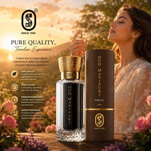 Huile pure parfumée au thé Oud Manipuri de luxe, 3 ml, flacon en verre, bouchon doré, pour usage quotidien ou en cadeau - Product Image 3