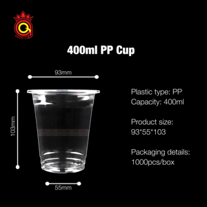 Viet Nam PP gobelets en plastique gobelets en plastique transparents avec couvercles 95mm gobelets en PP jetables pour café bulle lait thé Smoothie - Product Image 4