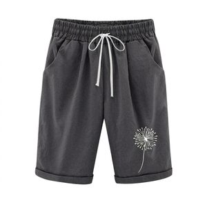Pantalones Cortos de Verano para Hombre, de Algodón y Poliéster, Tejido de Punto, con Cordón Ajustable, Transpirables, Ecológicos, con Logotipo Personalizado, Precio Económico al por Mayor - Product Image 5