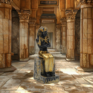 Customized Wholesale Statue of Egyptian Mythological Figures Hand-painted Lifelike Resin Handicrafts Egyptian <strong>Pharaoh</strong> Home Decor - Product Image 4