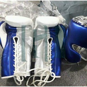 Gants de boxe à lacets de qualité supérieure, très demandés, avec logo personnalisé, respirants, pour la compétition - Product Image 6