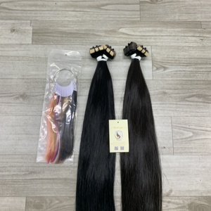 Nueva llegada personalizado negro y marrón oscuro doble dibujado cinta suelta profunda Natural Super onda extremos gruesos extensiones de cabello humano - Product Image 3