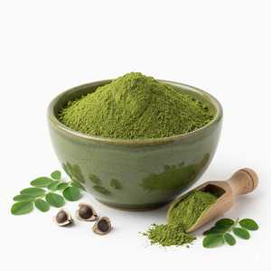 Polvo de Hoja de Moringa Premium, Suplemento Herbal Verde Fino, Nutracéutico de Grado Alimenticio, 100% Natural, Vitamina, Proteína, Solvente - Product Image 5