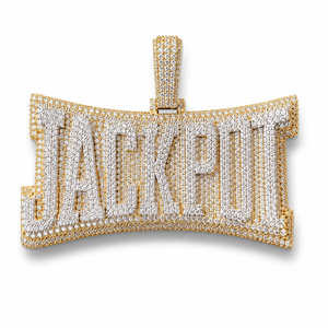 Collier Pendentif Personnalisé Hip Hop en Argent 925 Plaqué Rhodium avec Lettre Initiale en Bloc Glacé et Diamant Moissanite – Unisexe, Idéal pour les Fêtes - Product Image 1