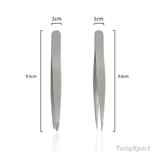 Pince à épiler professionnelle de luxe en acier inoxydable pour sourcils et poils du visage, ultra-fine, à pointe biseautée et précise, réutilisable, haute qualité - Product Image 5