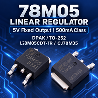 Stok 78M05 L78M05CDT-TR CJ78M05 5V 500mA IC Regulator Tegangan Linear Positif Tetap untuk Perakitan PCB Pasokan Massal