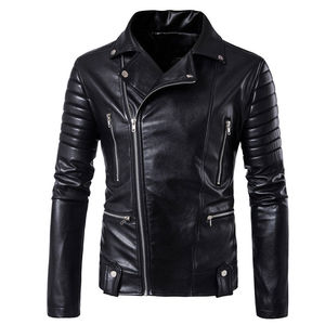 Premium <b>Men</b> Genuine Leather <b>Jacket</b> Stylish Design Comfortable Fit Waterproof Windproof Eco-Friendly High Street Winter Casual - Product Image 2