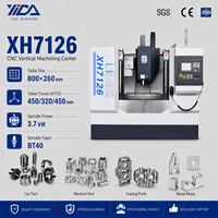 Vente directe d'usine XH7126 Centre d'usinage CNC avec système FANUC Petite fraiseuse CNC