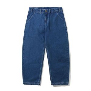 Pantalon en jean unisexe vintage décontracté taille haute coupe ample pour l'hiver, style streetwear homme et femme, design personnalisé - Product Image 5