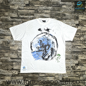T-shirt décontracté pour homme à col rond et manches courtes 100% coton imprimé en sérigraphie - Écologique, respirant, séchage rapide, coupe classique 220g - Product Image 2