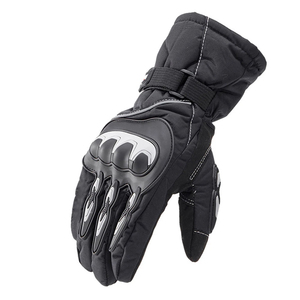 Gants de course personnalisés en PU à doigts entiers, coupe-vent, avec sangle de poignet réglable et fermeture auto-agrippante, pour la conduite, unisexe, hiver, extérieur - Product Image 1