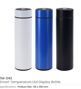 Thermos intelligent avec affichage LED de la température, 500 ml, isolation thermique de 12 à 24 heures, finition douce au toucher - Product Image 1