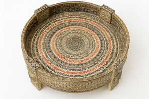 Mesa de Centro Multifuncional Decorativa Pintada a Mano, Extensible y Convertible, de Madera Sólida, Clásica y Moderna, de Lujo, Personalizada por Kusum Art - Product Image 3