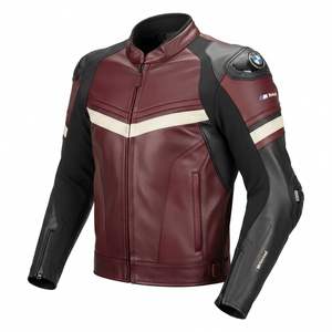 Chaqueta de Motociclista de Cuero Perforado para Hombre, Marca BM, de Piel de Vaca/Canguro, para Carreras, con Certificación CE, Todas las Tallas y Colores - Product Image 1