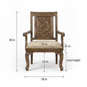 Fauteuil à motif floral Ravish Roses, best-seller, avec siège rembourré pour chambre à coucher et salon, pour la vente en gros - Product Image 3