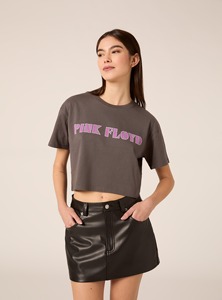 Camiseta corta de algodón para mujer con dobladillo dividido, manga corta, cuello redondo, ajuste holgado, estilo casual y urbano, ideal para el verano y uso diario. - Product Image 2