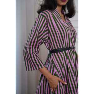 ชุดเดรสลำลองลายทาง Quince Life Blush and Bloom ไซส์ XS-M - Product Image 4