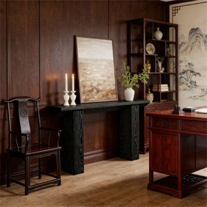 Consolle Principale in Legno, Tavolo da Divano, Tavolo Lungo da Ingresso, Consolle Durevoli per l'Arredamento Domestico - Product Image 3