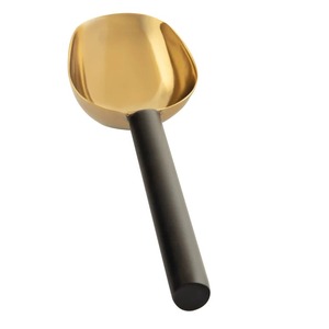 Cuillère à glace en métal doré de luxe, cuillère à glace en acier inoxydable de qualité supérieure, cuillère à glace professionnelle pour bar, cuisine, restaurant, restauration - Product Image 1