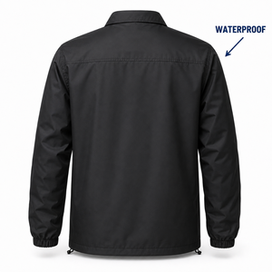 Coach <b>Jacket</b> Custom Logo Waterproof Windbreaker <b>Mens</b> Lightweight Snap Button Mesh Lined Streetwear Wholesale - Product Image 2