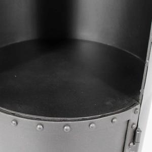 Mesa consola redonda Vandana Maxima Lunaris en metal gris - Product Image 4