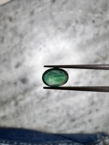 Émeraude naturelle zambienne certifiée GIA de 0,85 ct, taille ovale, pierre précieuse verte lâche pour bague, pendentif, bijoux fins - Product Image 2