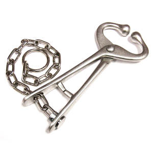 Pince à nez en acier inoxydable de 7,5 pouces, 13,5 cm, robuste, pour le maintien des bovins, des vaches et des animaux de ferme de grande taille - Product Image 2