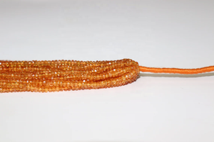 AAA + Natural Spessartite Granate Faceted Rondelle Beads Fanta Granate Faceted Beads - Product Image 4