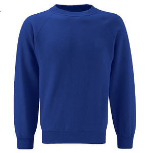 เสื้อสเวตเชิ้ตคอกลมสีน้ำเงินกรมท่าสำหรับผู้ชาย ทรงปกติ แขนยาว สีพื้น ผ้าถักลำลอง 100% ผ้าฝ้าย เหมาะสำหรับใส่ในฤดูใบไม้ร่วง - Product Image 5