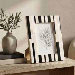 Elegante Marco de Fotos de Resina con Incrustaciones de Hueso, Portafotos de Mosaico Hecho a Mano de Lujo para Recuerdos Familiares, Bodas y Regalos - Product Image 5