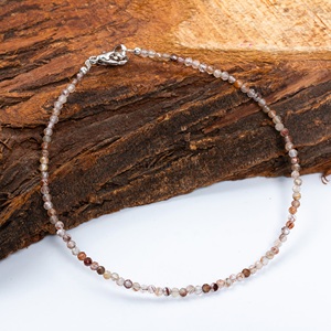 Natural <b>Red</b> Rutile Beaded <b>Bracelet</b> Faceted Round Gemstone Beads <b>Bracelet</b> Healing Crystal Jewelry for Women Handmade Gemstone - Product Image 6