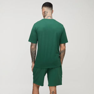 Nouvel article tendance 2026 : Survêtement homme 100 % coton, logo imprimé DTF personnalisé, couleur gris uni, streetwear, ensemble 2 pièces - Product Image 6