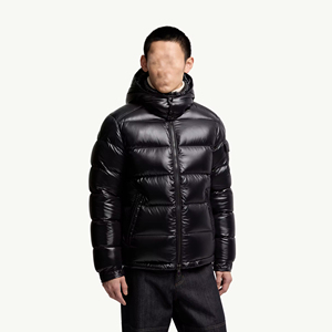 Veste d'hiver personnalisable avec logo, épaisse, coupe-vent et chaude, avec col montant et design à bulles, style hip-hop pour hommes - Product Image 3