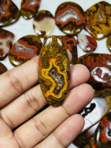 Cabochon en vrac en vrac de qualité AAA, fourniture de pierres précieuses d'agate à couture naturelle pour la fabrication de bijoux et les accessoires d'artisanat - Product Image 2