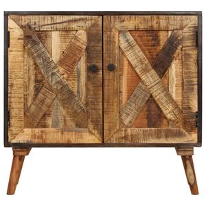 Credenza Rettangolare Media in Legno Massello di Mango Marrone - Product Image 2